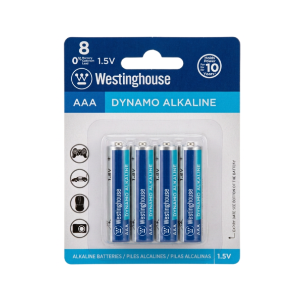 Pilas Alcalinas Dynamo AAA x8 Westinghouse