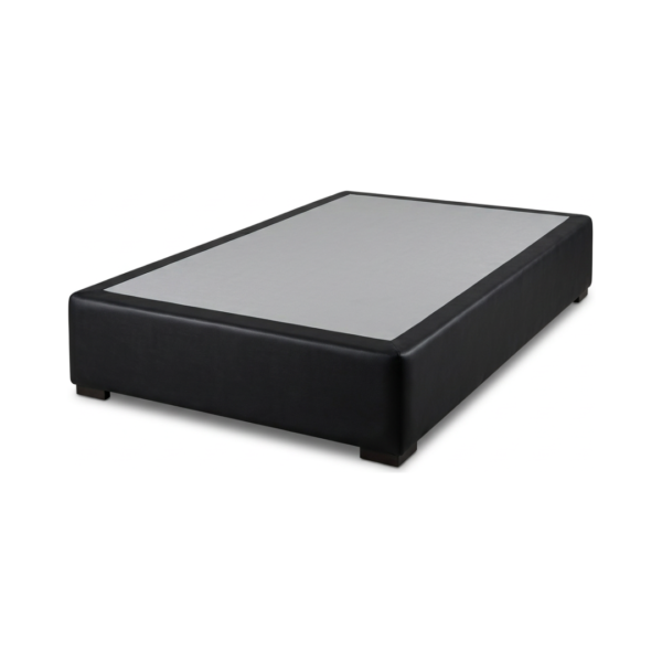 Box Matrimonial Bipiel Negro 140x190 OK
