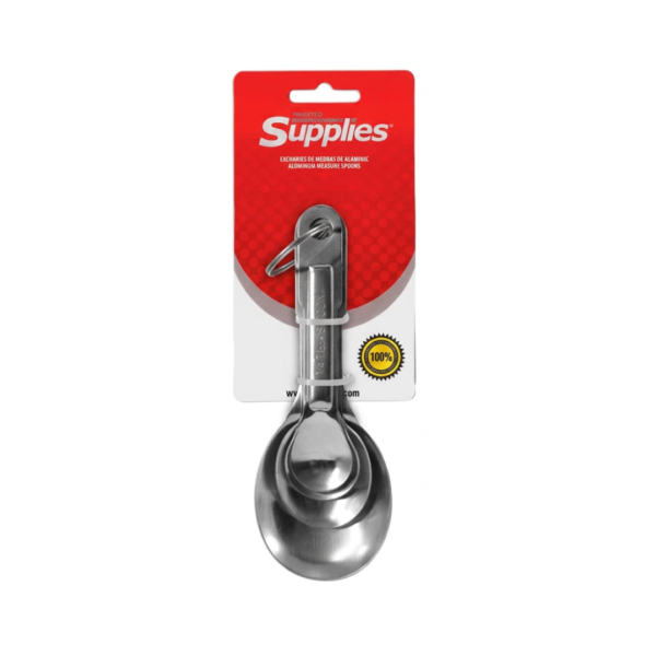 Set de 4 Cucharas Medidoras Aluminio Supplies
