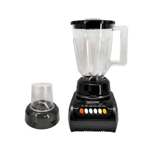 Licuadora con Picatodo Vaso Vidrio Negro Homestart