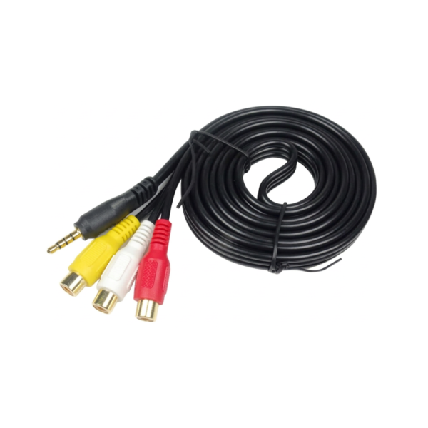 Cable 3.5-3XRCA de 3m Wash