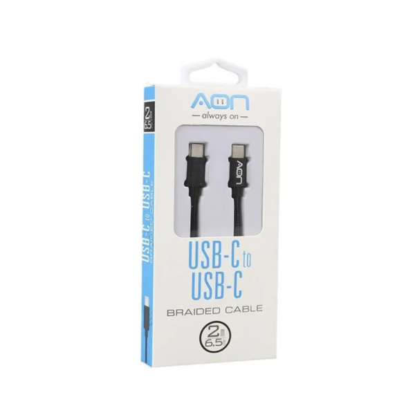 Cable USB-C a USB-C de 2M Aon