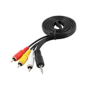 Cable de Audio y Video de 3,5mm a 3 RCA 1,5m