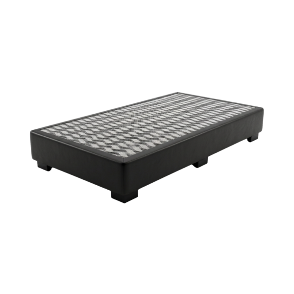 Box Individual 100x190 Negro Quilters