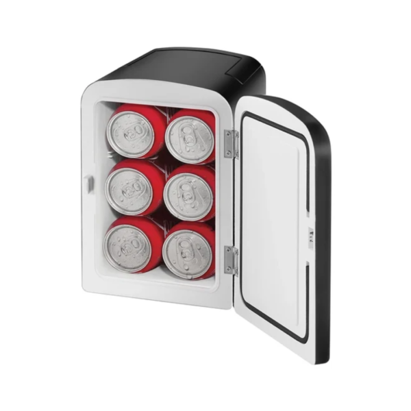 Mini Refrigerador Portátil con Puerta de Pizarrón Borrable Negro Iceman