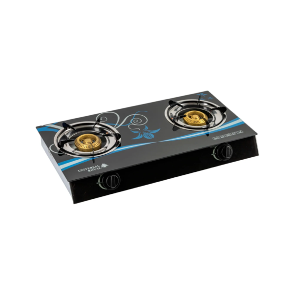 Tope de Cocina a Gas 2H Vidrio Templado Universal Royal