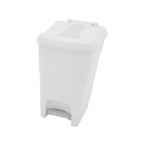 Papelera Pedalbin Cuadrada de 9L Blanca Alfa Hogar