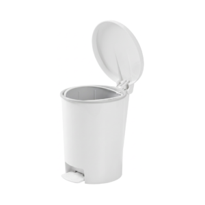 Papelera Pedalbin con Pedal Blanca Alfa Hogar