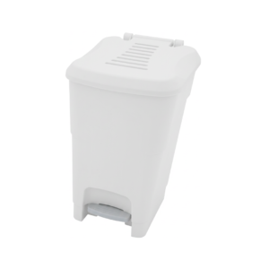 Papelera Pedalbin Cuadrada de 16L Blanca Alfa Hogar