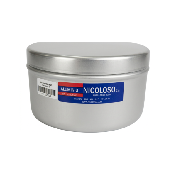 Quesillera de Aluminio con Tapa 9cm Nicoloso