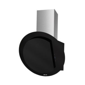 Campana de Pared Decorativa de Vidrio 24" Negro Eclipse Drija