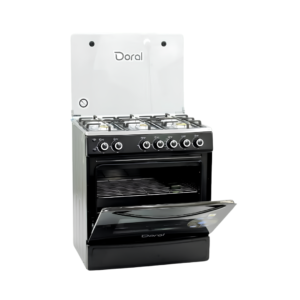 Cocina a Gas de Piso 30" 76cm Negra Doral
