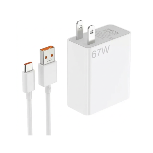 Cargador de Pared con Cable Tipo-C 67W