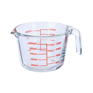 Jarra Medidora de 1L Vidrio Alfa Hogar