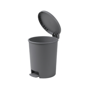 Papelera Pedal Bin de 12L Gris Alfa Hogar