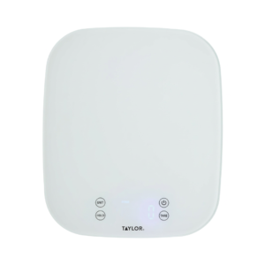 Peso Digital de Vidrio 14kg a Prueba de Agua Blanco Taylor