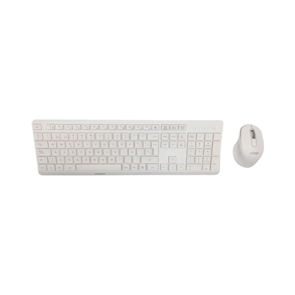 Combo Teclado + Mouse Inalámbrico Blanco Avant-Garde Jemip