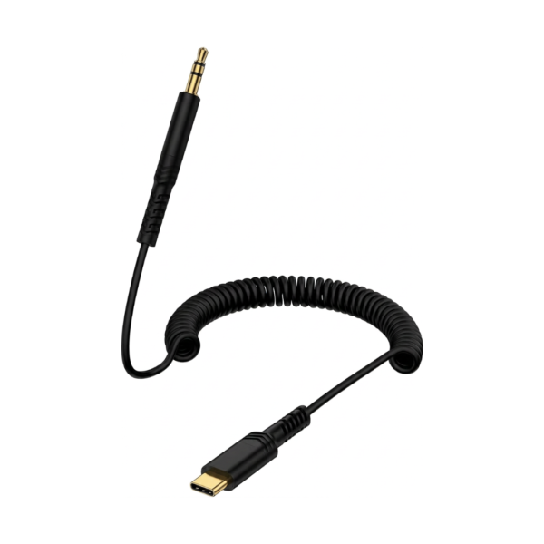 Cable Resorte de Audio USB-C a 3,5mm de 1m