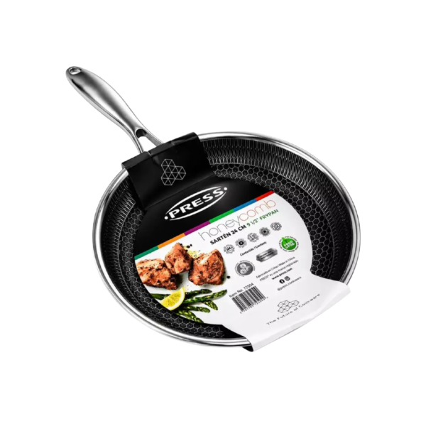 Sartén de 24cm Acero Inoxidable Inducción Press