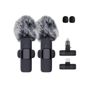 Kit de 2 Micrófonos Inalámbricos C+Lightning Tipo Balita