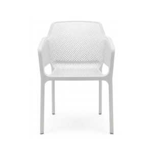 Silla Mónaco con Posabrazos Blanca Alfa Hogar
