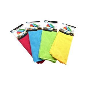 Set de 4 Paños de Microfibra 40x40cm Press