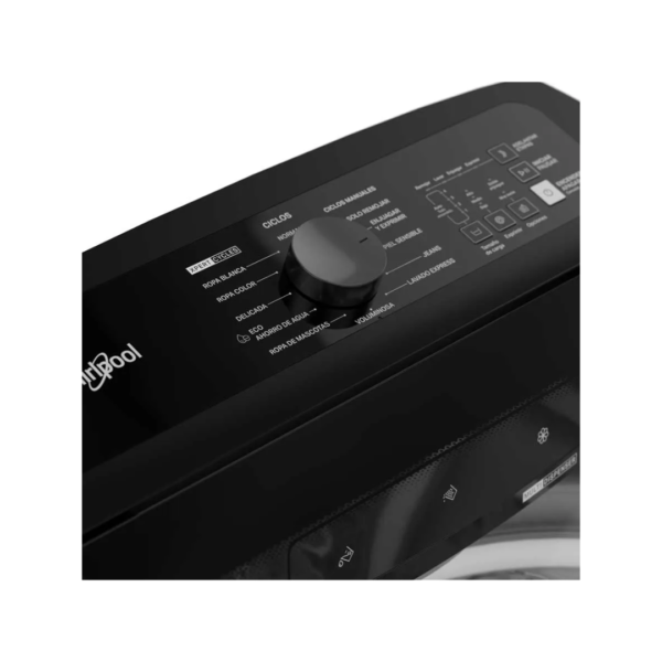 Lavadora Automática de 20KG con Impeler Negra Whirlpool