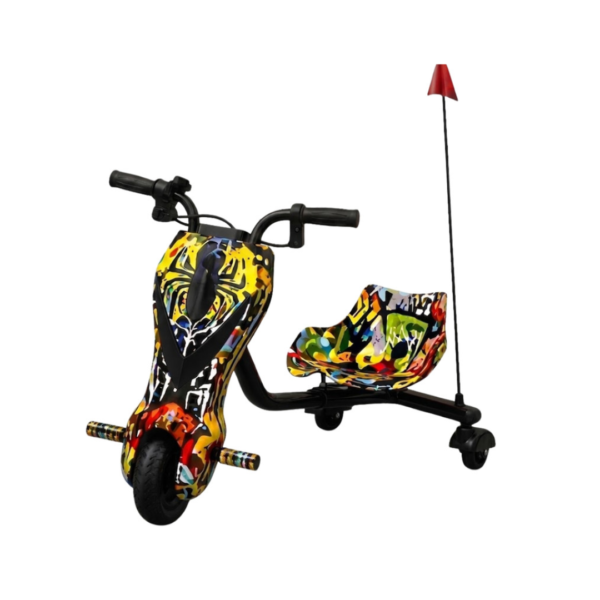 Triciclo Eléctrico de 6,5″ Rainbow Puzzle Multicolor Olax