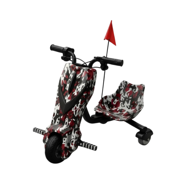 Triciclo Eléctrico de 8″ Black Lighting Olax
