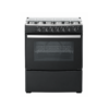 Cocina a Gas de Piso de 30″ Negra Gtronic