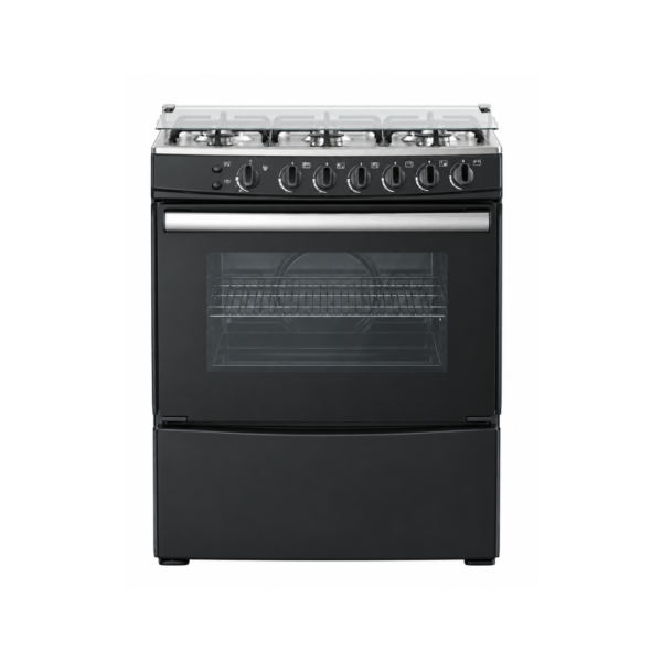 Cocina a Gas de Piso de 30″ Negra Gtronic