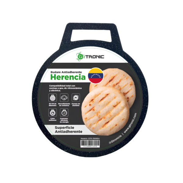 Budare Herencia de 35cm con Espesor de 4.0mm Gtronic