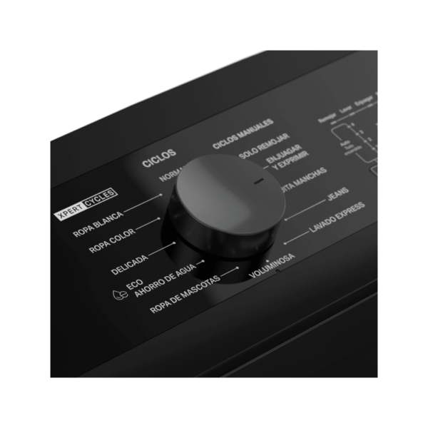 Lavadora Automática de 20kg con Agitador Gris Oscuro Whirlpool