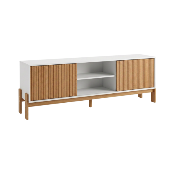 Mesa de TV Tannen Freijó/Off White