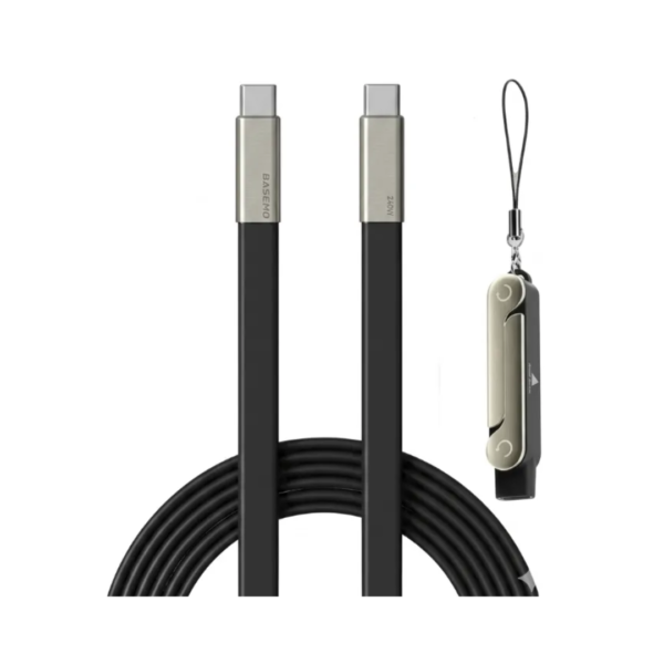 Cable USB-C a USB-C con Soporte Plegable 240W