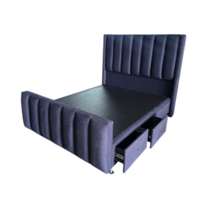 Cama Omega con 2 Gavetas Tapizado en Tela Matrimonial 140x190