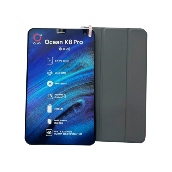 Tablet Ocean K8 Pro de 4G y 4+64GB Negra Olax